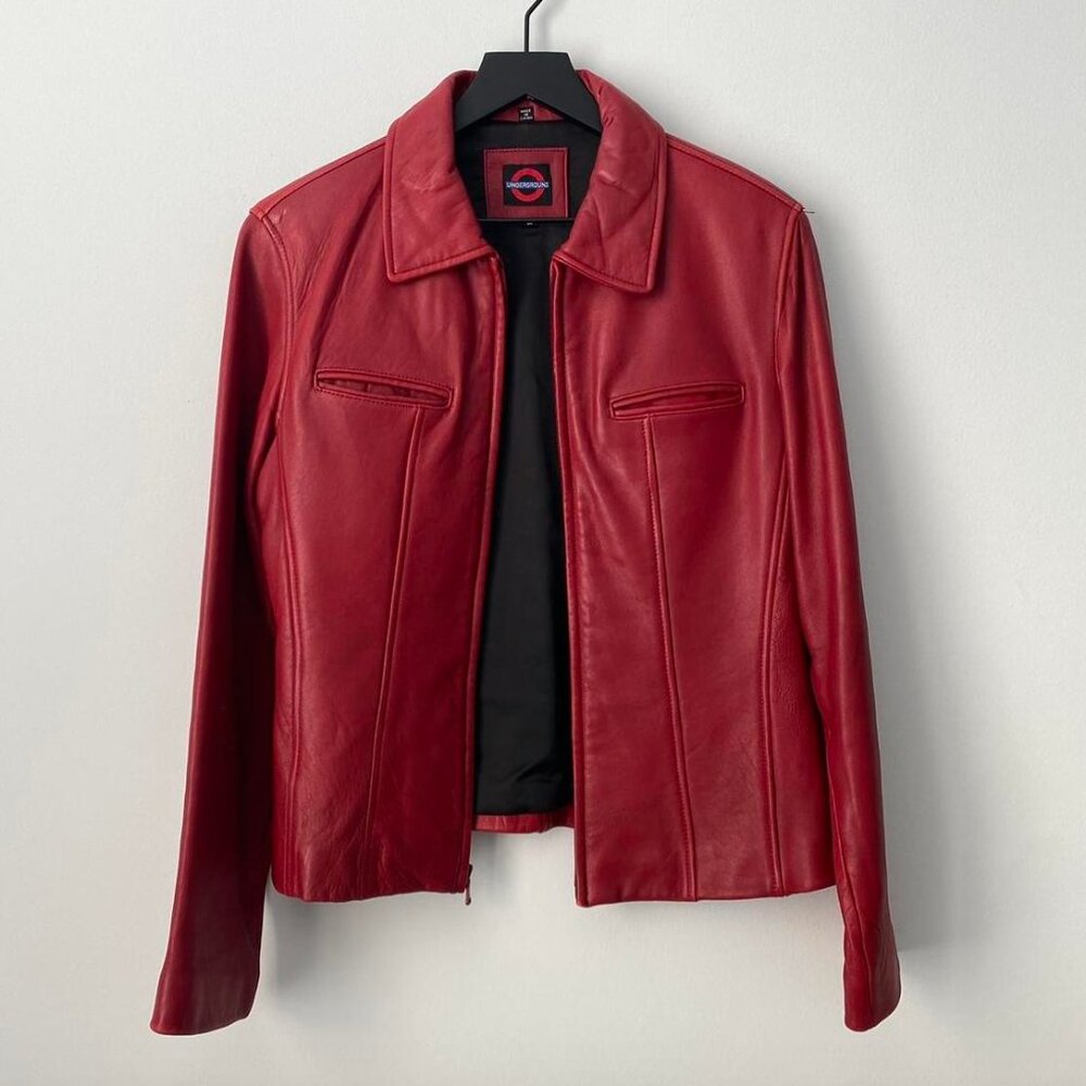Underground red leather jacket